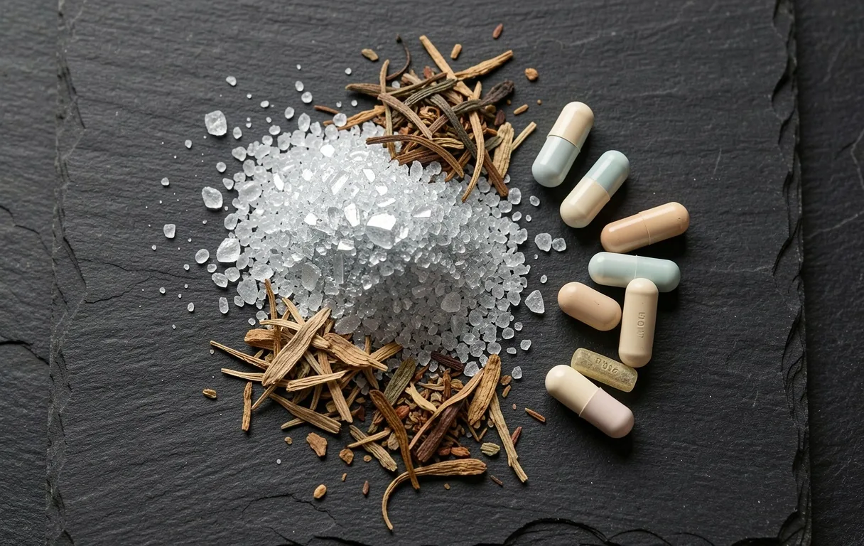 Detail of vitamins and minerals